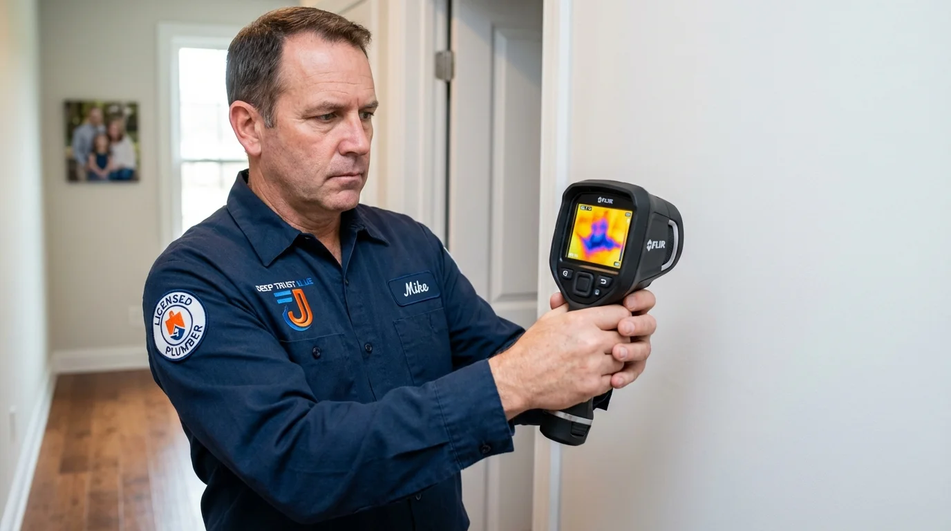 Thermal imaging leak detection by Johns Plumbing LLC in South San Francisco
